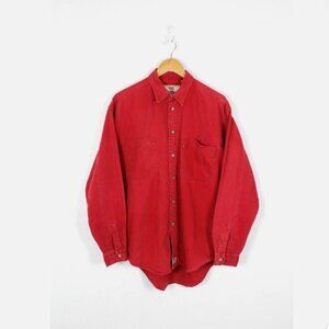 Levi’s Size Medium (M) Men's Classic Red Long Sleeve Button Down Casual Shirt